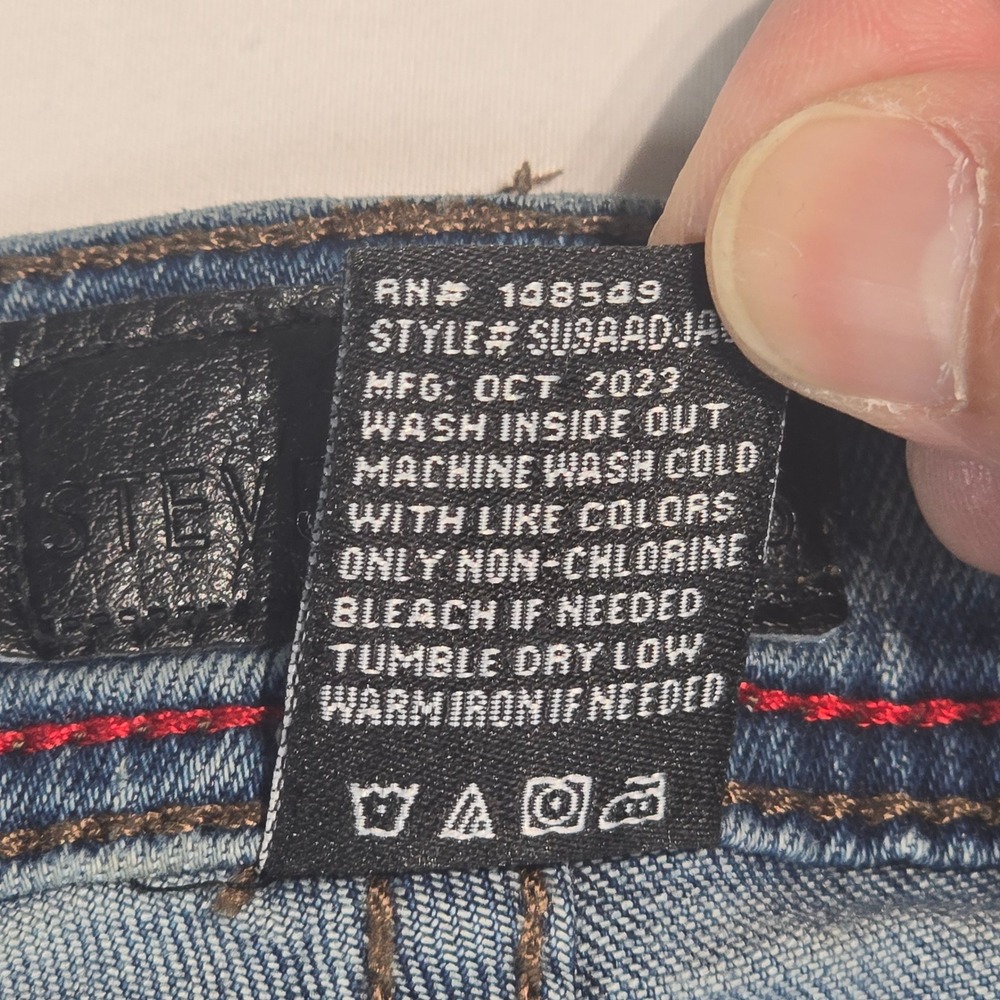 Steve's Jeans Mens 30x30 Medium Wash Straight Leg Stretch Denim Blue SU9AADJA - Picture 6 of 16